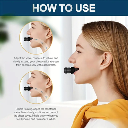 Entrenador Pulmonar con Resistencia Ajustable